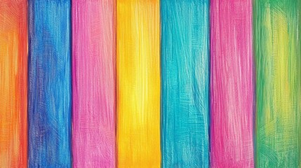 A vibrant abstract background featuring colorful vertical stripes in various hues.