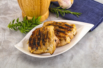 Two Tasty grilled chicken thighs