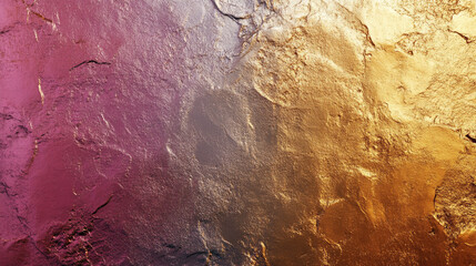 Naklejka premium Modern abstract wall texture featuring golden and purple gradient tones in artistic style