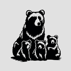 design logo icon illustration  art bear