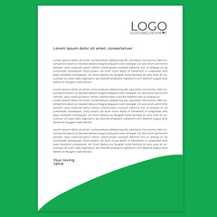 modern business letterhead in abstract design