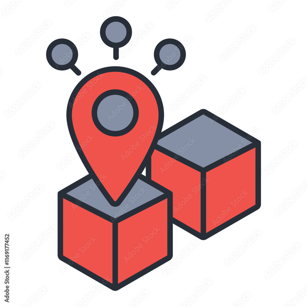 Poster tracking icon. vector.editable stroke.linear style sign for use web design,logo.symbol illustration.