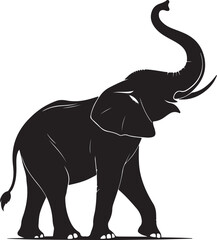 Obraz premium elephant-silhouette-vector
