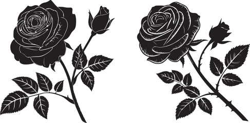 rose-silhouette-vector