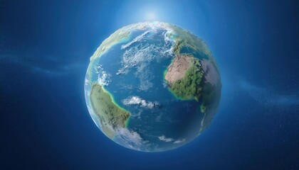 Fototapeta premium Stunning View of Earth from Space Highlighting Africa, the Middle East, and Europe. Vibrant Celebration of Earth Day's Beauty and the Importance of Global Conservation Efforts