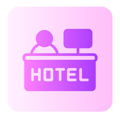 Receptionist  gradient icon