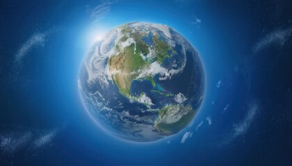 Stunning View of Earth from Space Highlighting Africa, the Middle East, and Europe. Vibrant Celebration of Earth Day's Beauty and the Importance of Global Conservation Efforts