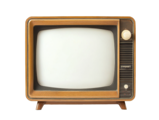 Mid century vintage wooden TV