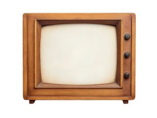 Mid century retro wooden TV set