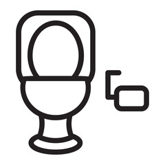 Toilet  line icon