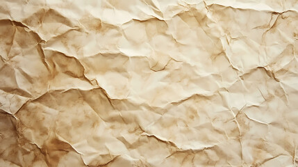 Vintage parchment paper texture isolated on white background, cutout. Parchment. Illustration