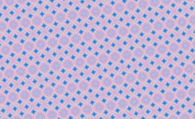 Geometric Pattern with Pink and Blue Shapes