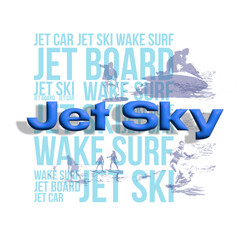 Extreme sports inscriptions, poster
