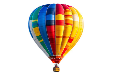 Obraz premium [Transparent Background PNG]Colorful Hot Air Balloon against White Background