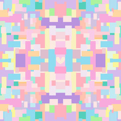 Abstrat Pixcel of colorful Seamless Pattern.