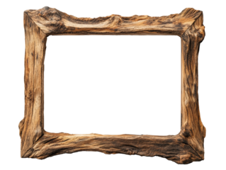 Rustic wooden frame perfect for art display