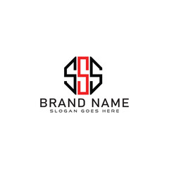 SSS letter logo design. SSS business and real estate monogram logo vector template.