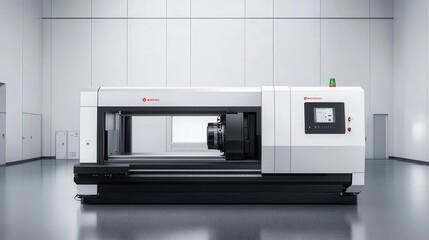 Advanced CNC Turning Center Machine in Modern Factory Setting