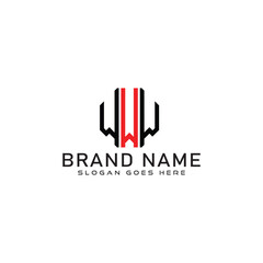 WWW letter logo design. WWW business and real estate monogram logo vector template.