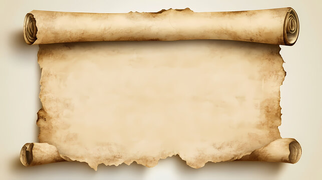 Vintage blank parchment background, perfect for artistic projects, invitations, or historical themes. adds a touch of elegance and nostalgia to your designs. Parchment. Illustration