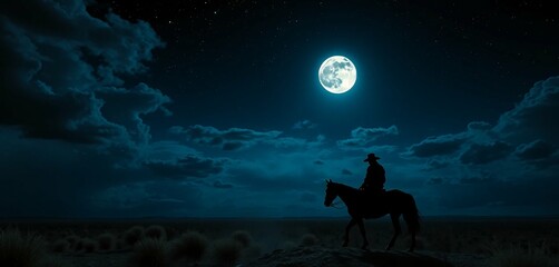 silhouette of a person sitting on the moon, texan