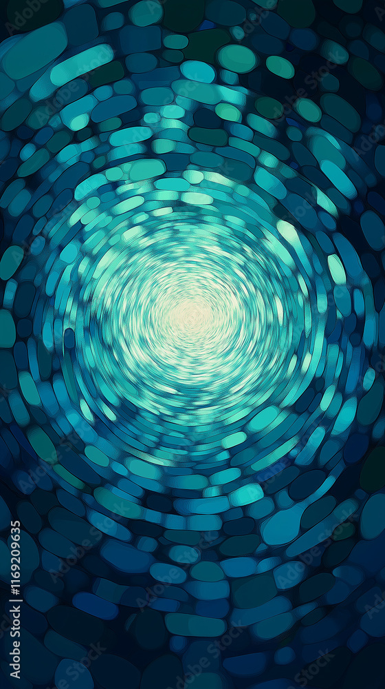 Leinwandbilder swirling tunnel creating stunning visual effect with light and color