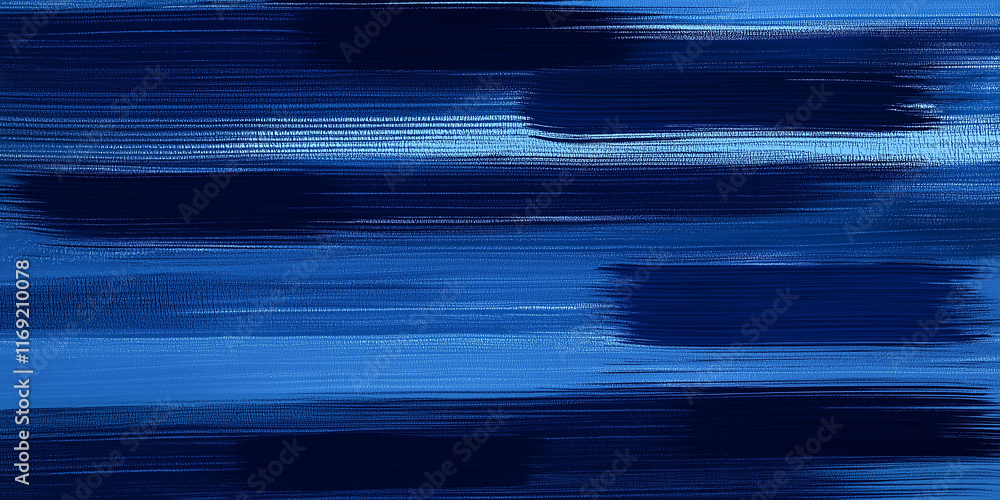 Poster abstract blue background showing motion blur and horizontal lines
