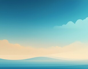 minimalist sky gradient background light blue and beige