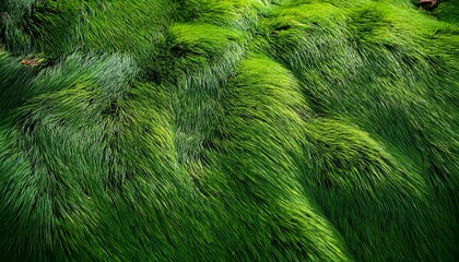 Obraz premium green mossy grass texture background