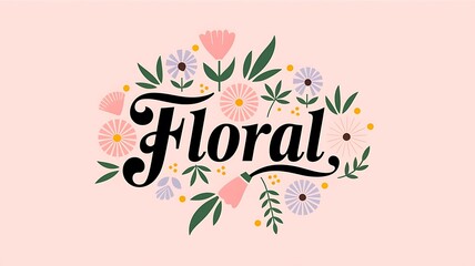 Obraz premium Pastel Bloom Vibrant Floral Elegance