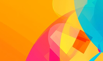 Obraz premium Abstract colorful shapes blending in vibrant hues for a modern design aesthetic.