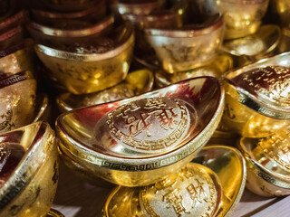 Decorative Gold Ingots for Chinese New Year