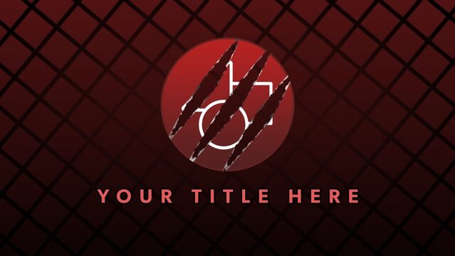 Animated Superhero Emblem Logo & Title Intro