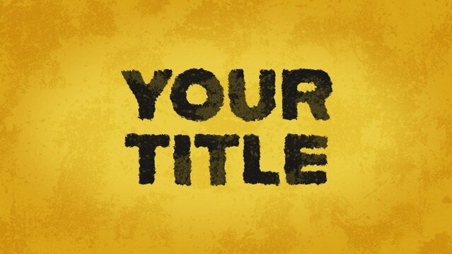 Grungy Strobing Strong Title Intro