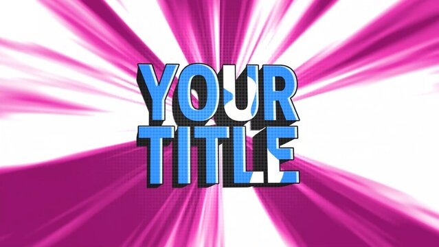 Page Peel Hyperspeed Cartoon Title Intro