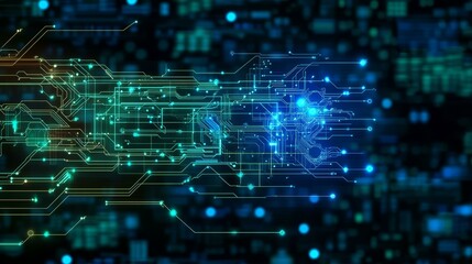 Obraz premium Abstract Circuit Board Design Illustration