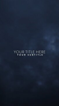 Cinematic Clouds Title Intro (Vertical Social Story Format)
