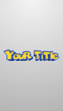 Anime Playful Title Intro (Vertical Social Story Format)