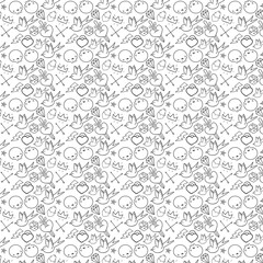 seamless pattern with elements
