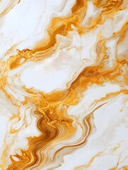 Marbleized pattern with swirling veins, gold and white tones