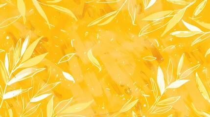 Fototapeta premium canary yellow seamless pattern wallpaper