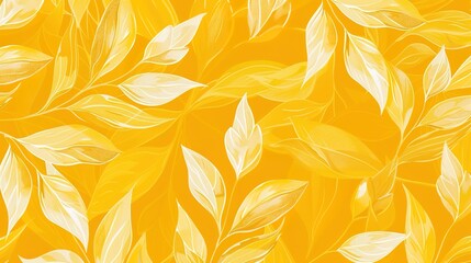 Fototapeta premium canary yellow seamless pattern wallpaper