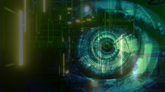 background with spying eyes