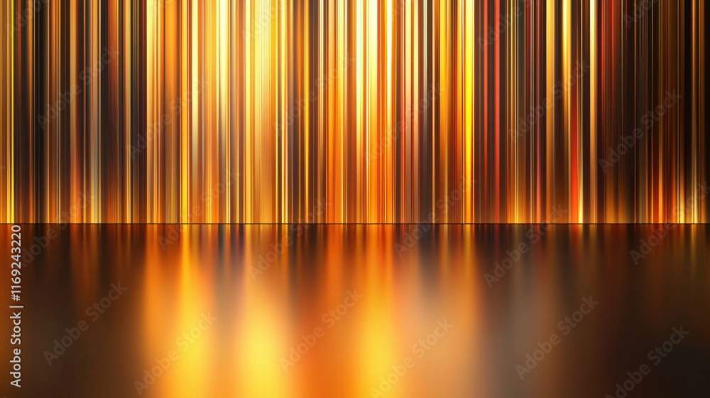 Poster golden light reflection abstract image artistic environment studio view