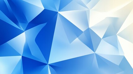 Obraz premium Abstract Geometric Blue and White Polygonal Background Design