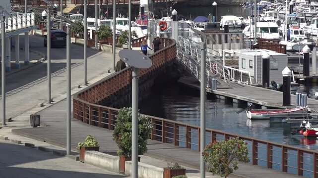 promenade next to the marina of ribadeo - 88