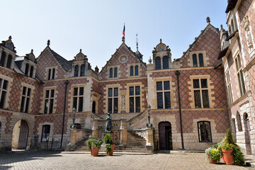 Orléans, France. A view of the facade of Hôtel Groslot, taken on August 22, 2024.