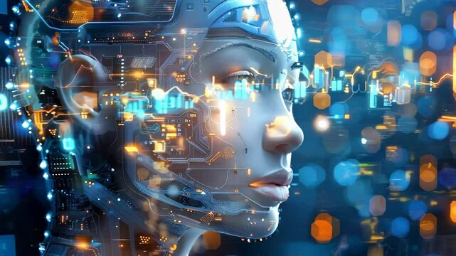 机械少女未来人形机器人机械机甲特写