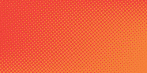 Dots halftone orange color pattern gradient texture with technology digital background. Dots pop art comics with summer background. vector ilustration