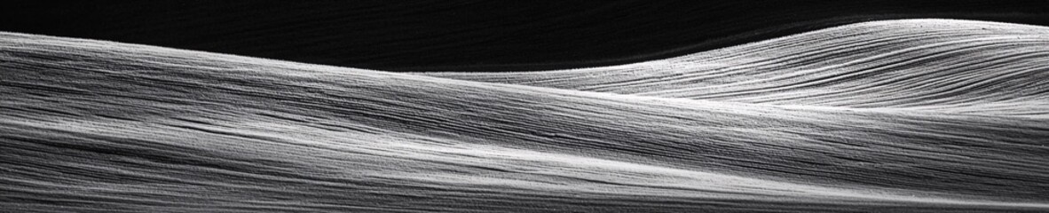 Fototapeta premium Monochrome Undulating Fields Abstract Nature Texture Background